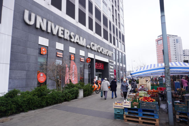 Dziś tak wygląda miejsce po dawnym Uniwersamie Grochów