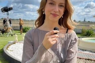 Karolina Ludwiniak na planie Rancza