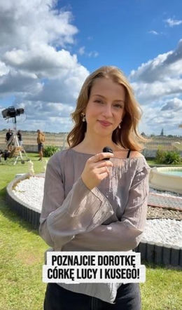 Karolina Ludwiniak na planie "Rancza"