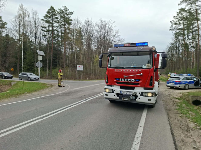 Wypadek na drodze Starachowice - Lubienia