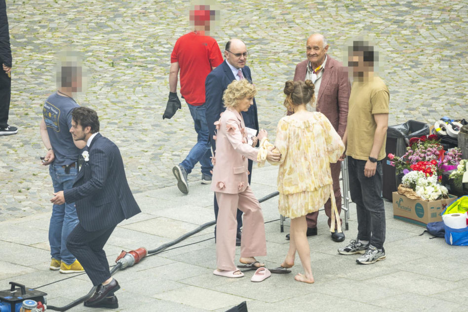 Gwiazdy na planie serialu "Klara"