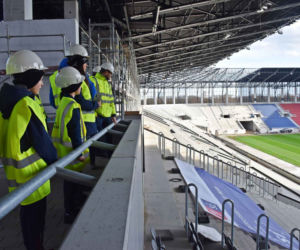 Budowa stadionu w Szczecinie - luty 2022