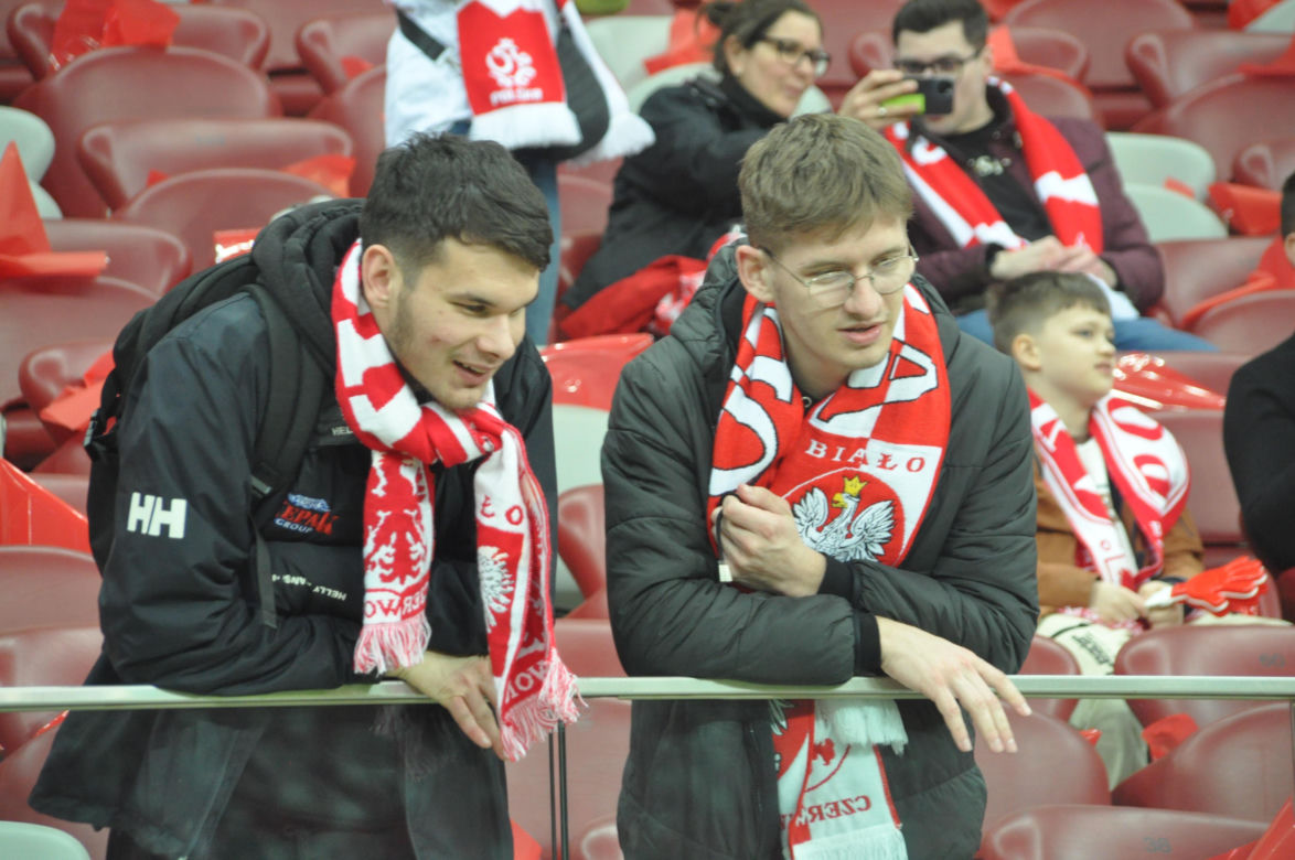 Polska - Litwa na PGE Narodowym. Zdjęcia kibiców