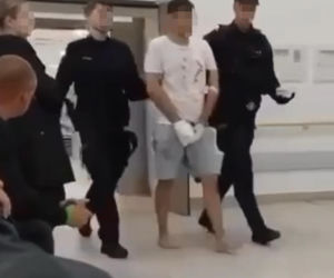 Nagranie po ataku nożownika w Jarosławiu. To on doprowadził do krwawej masakry