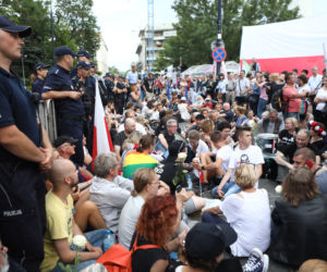 Protest przed Sejmem