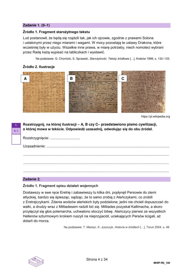 Próbna matura 2026 z historii: Arkusze CKE, pytania i odpowiedzi [14.01.2026]