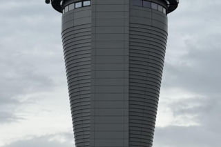 Wieża kontroli lotów na Katowice Airport w Pyrzowicach