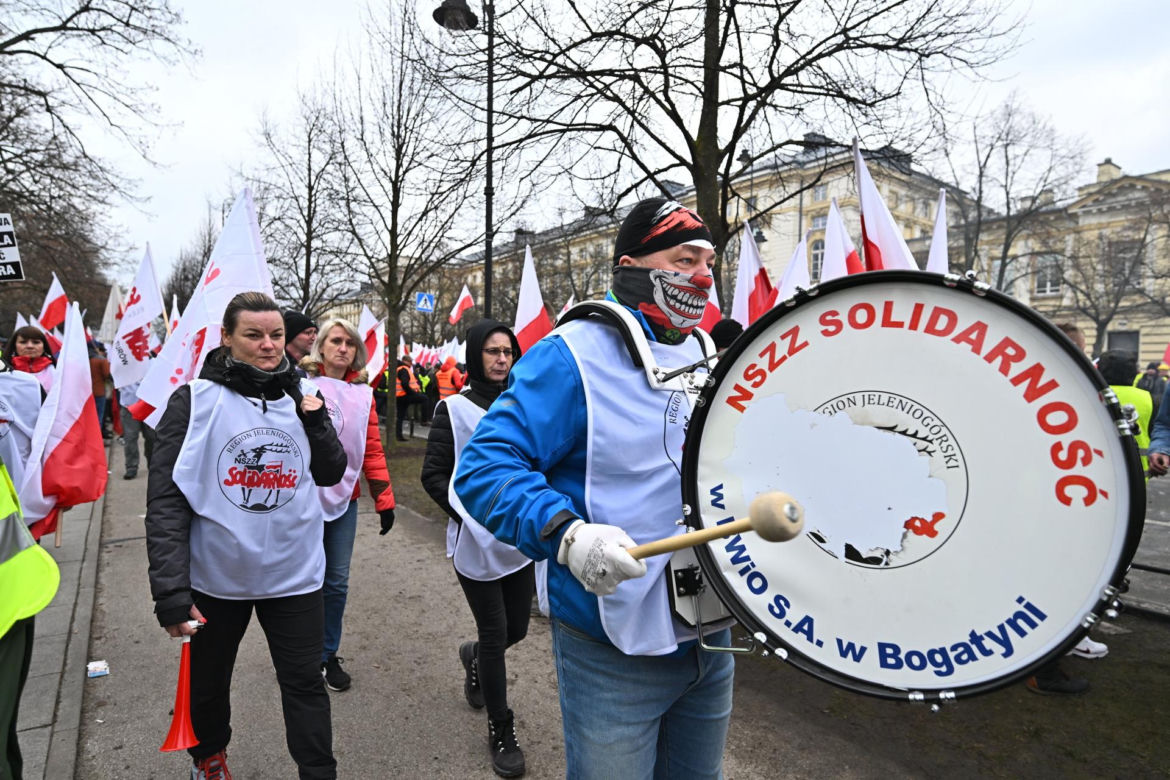 Strajk generalny rolników w Warszawie