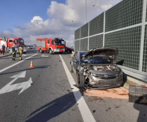 Wypadek na obwodnicy Wojnicza