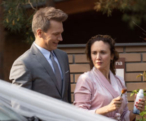Na dobre i na złe odc. 748. Falkowicz (Michał Żebrowski), Kasia Smuda (Ilona Ostrowska)