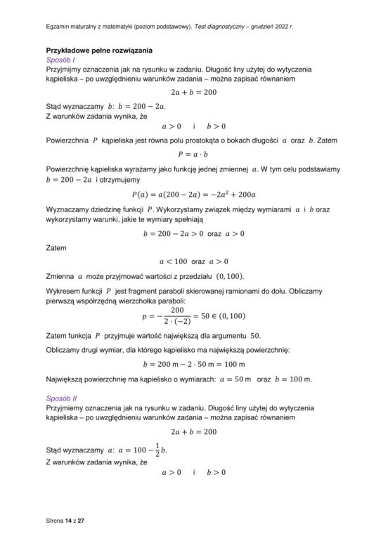 Matura próbna 2023 matematyka: odpowiedzi CKE