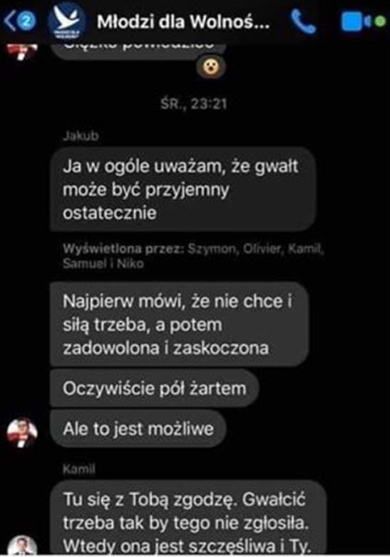 Młodzieżowy radny z Katowic chwali GWAŁT! Jego słowa są OBURZAJĄCE!