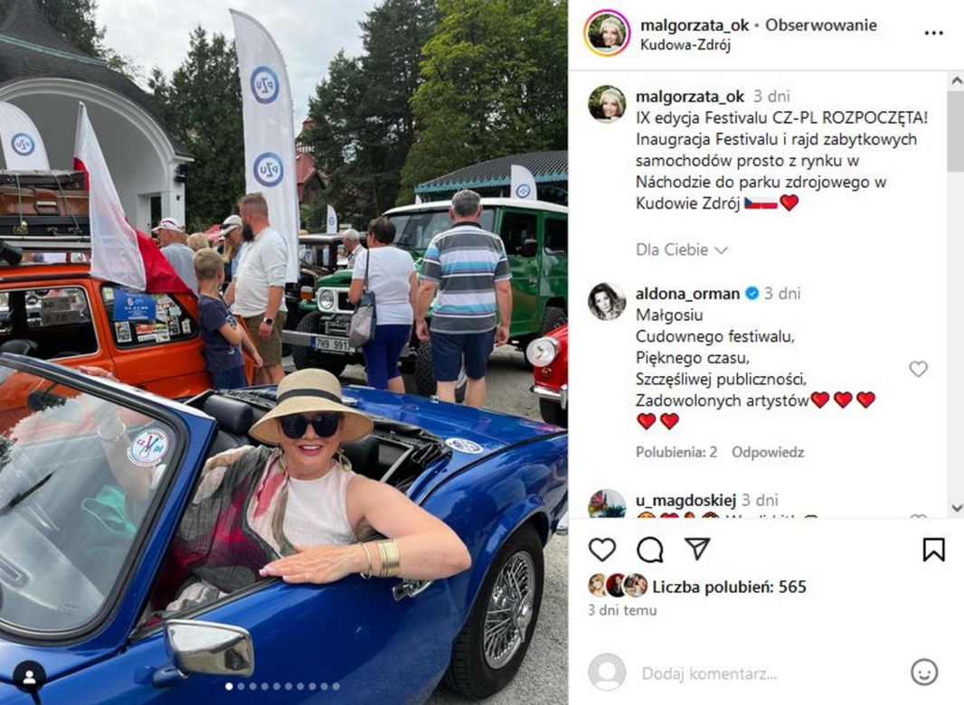 Tak Małgorzata Ostrowska-Królikowska uczciła pamięć Pawła.
