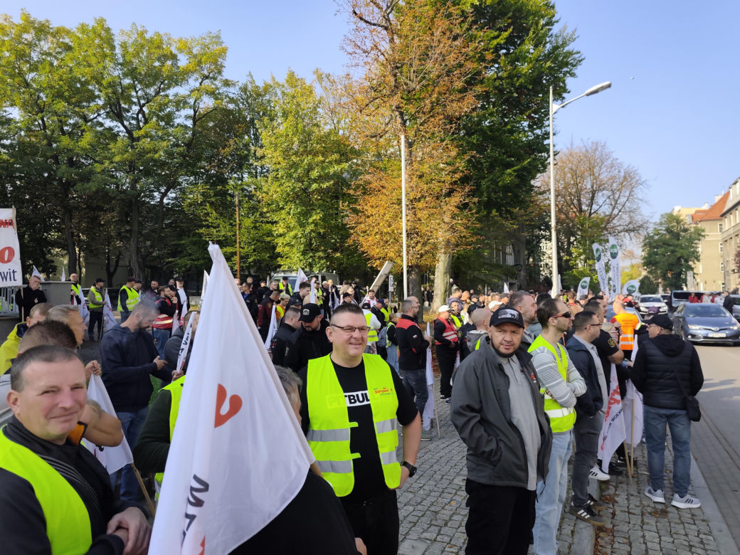 Górnicy protestują przeciw zwolnieniom