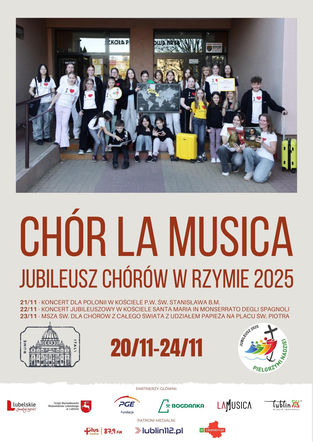 Jubileusz chórów w Rzymi. Z Lublina jedzie Chór La Musica.