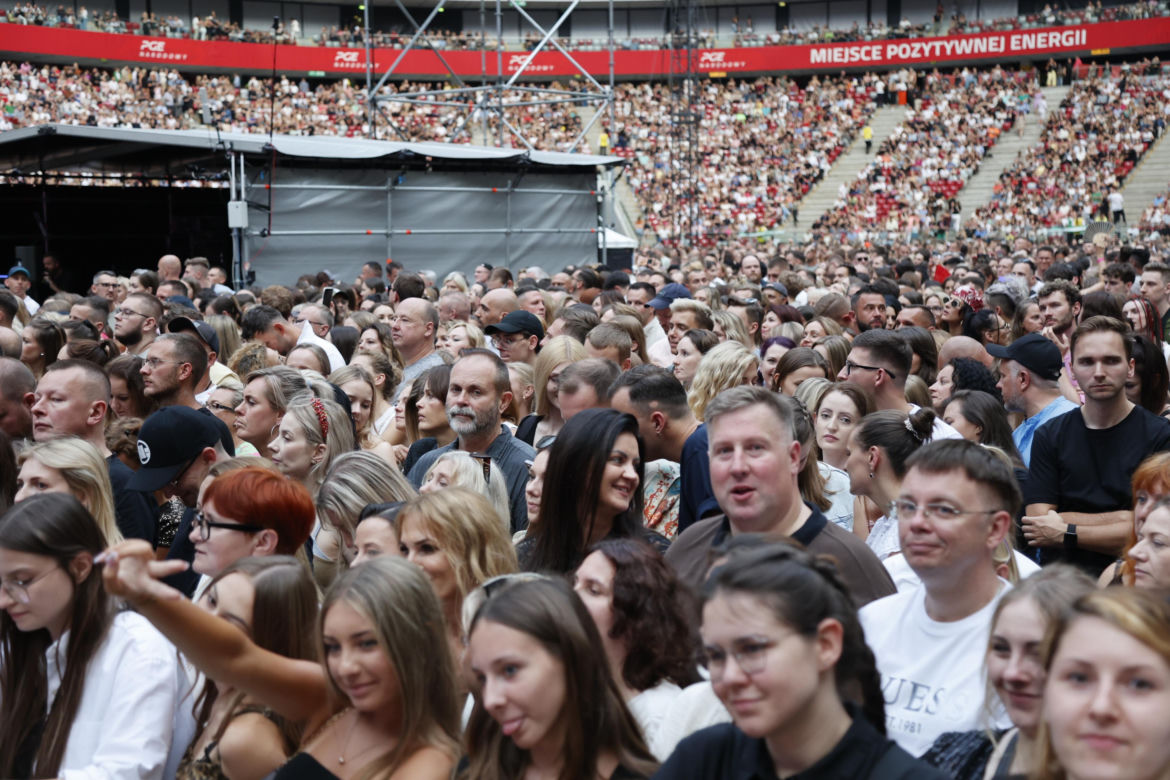 Koncert Jennifer Lopez w Warszawie (25.07.2025) - część druga. Organizatorem koncertu jest Prestige MJM
