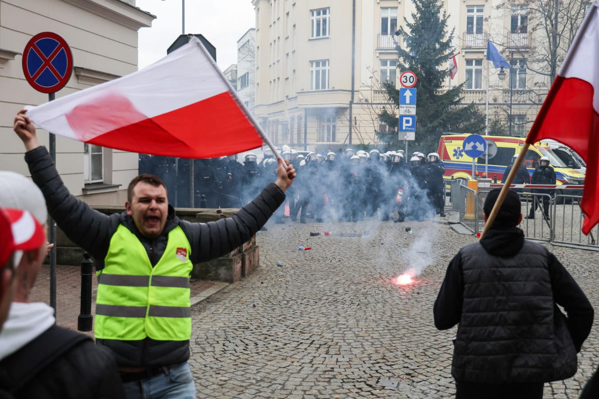Protest rolników w Warszawie 6.03.2024