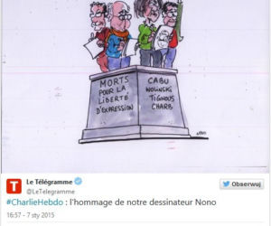  Atak terrorystyczny na Charlie Hebdo - rysunki satyryczne po ataku
