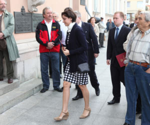 Joanna Mucha na pogrzebie Jerzego Kuleja