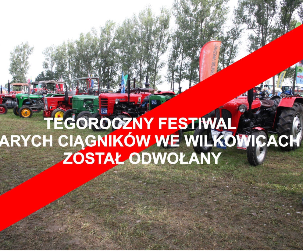 festiwal ciągników odwołany