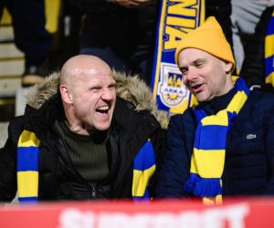 Arka Gdynia - Lechia Gdańsk: Zdjęcia kibiców z derbów Trójmiasta w ramach 23. kolejki PKO BP Ekstraklasy