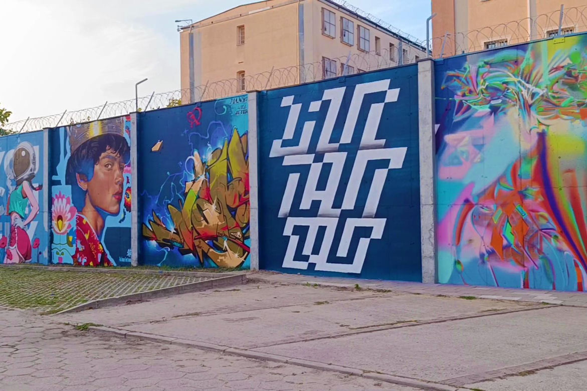 Street-art na murach aresztu