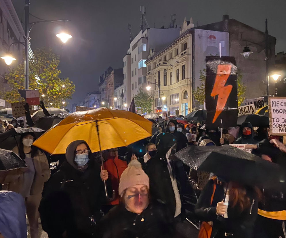 Protest w Łodzi