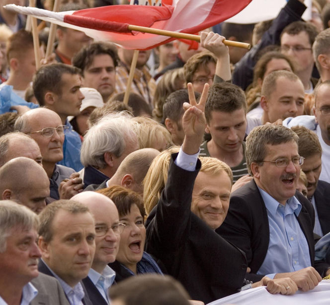 Donald Tusk i Grzegorz Schetyna