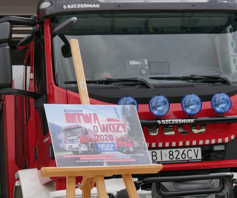 Wybory 2020. Wozy strażackie za wysoką frekwencję. Na Podlasie mogą trafić trzy pojazdy