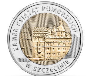 Moneta okolicznościowa - Zamek Książąt Pomorskich w Szczecinie