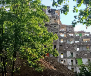 Rozbiórka Domu Marynarza - lipiec 2020
