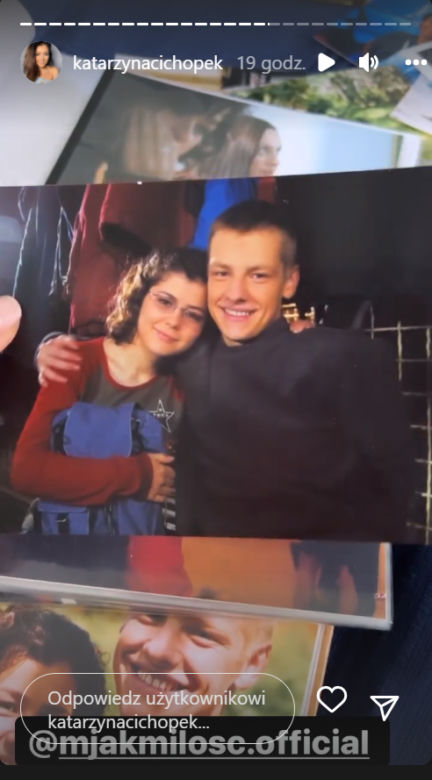 M jak miłość. Katarzyna Cichopek (Kinga) na planie 