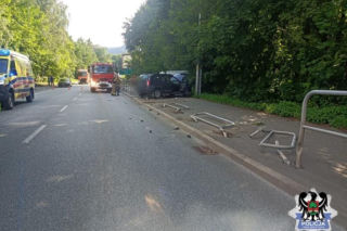 Wsiadł za kółko z 40-stopniową gorączką. Dramatyczny wypadek na ulicach Wałbrzycha!