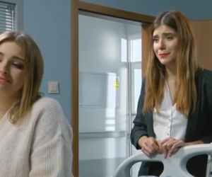 Barwy szczęścia odc. 2247. Klara (Olga Jankowska), Agata (Natalia Zambrzycka)