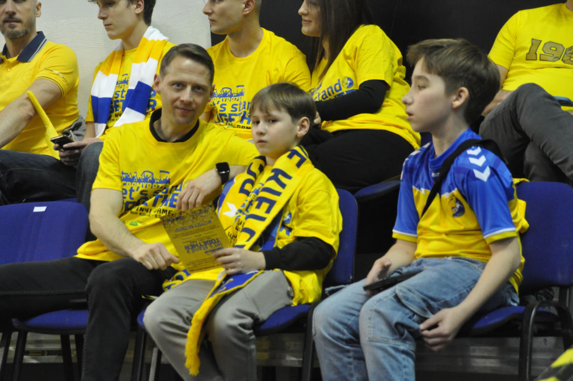 Kibice na meczu Industria Kielce - SC Magdeburg