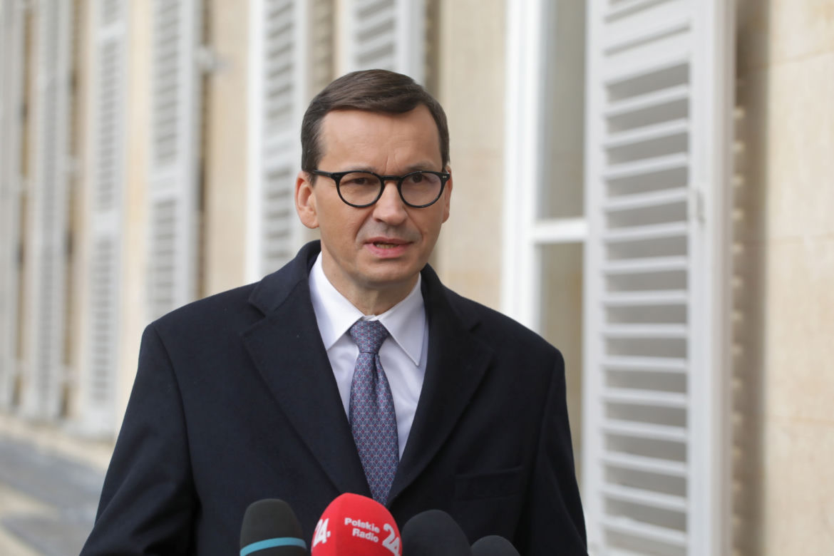Premier Mateusz Morawiecki w Pałacu Elizejskim