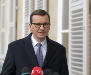 Premier Mateusz Morawiecki w Pałacu Elizejskim