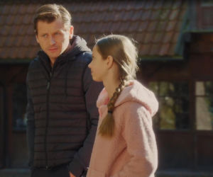 M jak miłość. Hania (Wiktoria Basik), Adam Karski (Patryk Szwichtenberg)