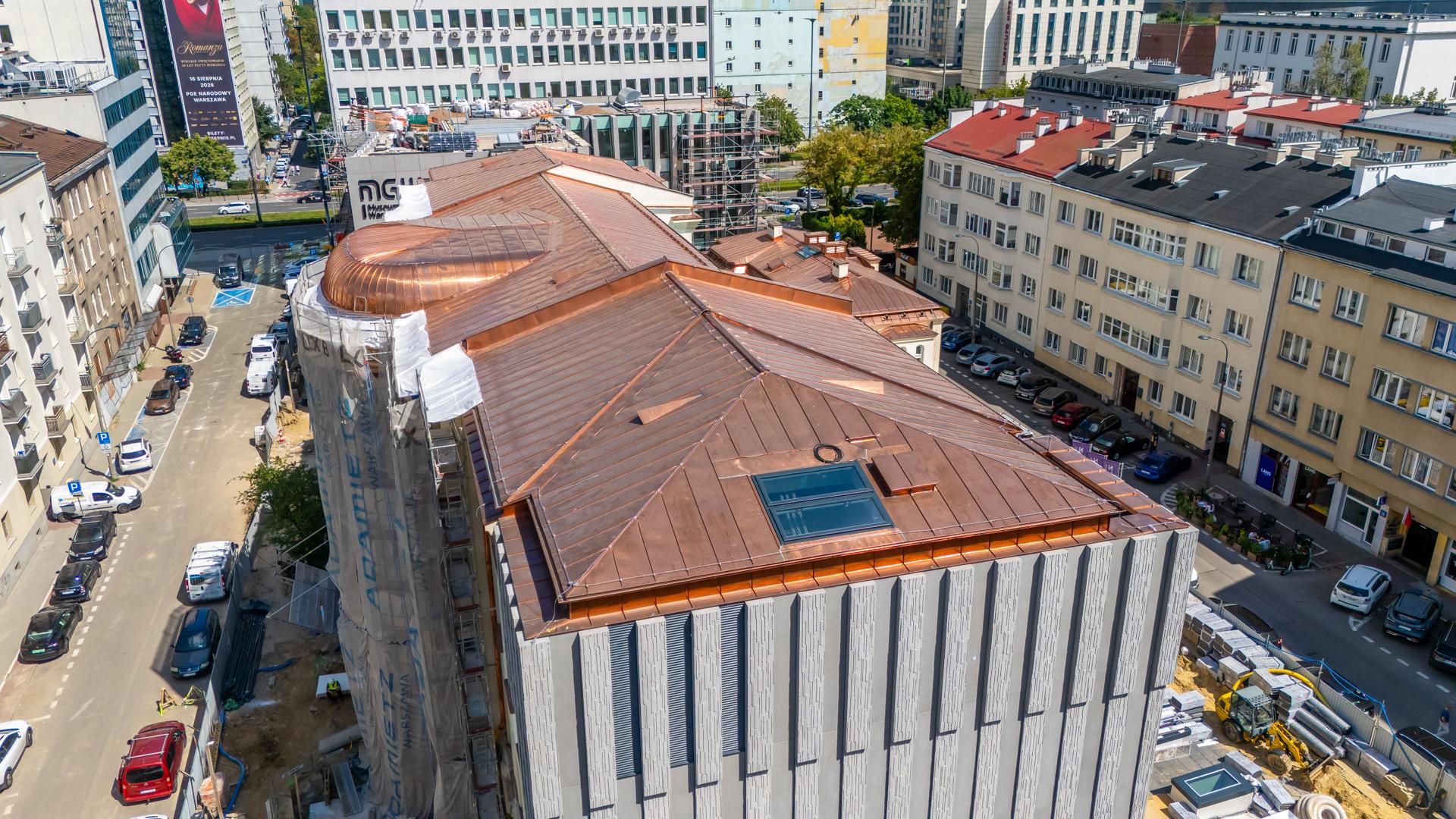 Dachy Muzeum Getta Warszawskiego już gotowe