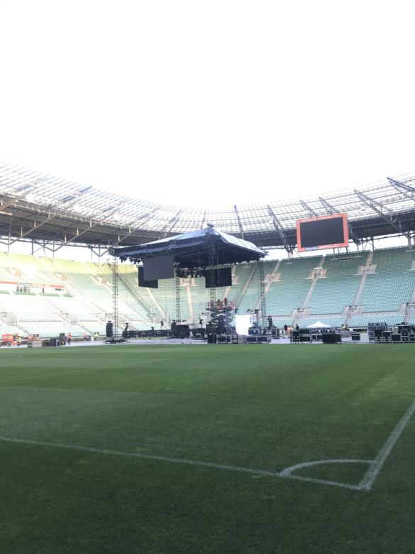 Stadion we Wrocławiu na 2 dni przed walką Usyk - Dubois