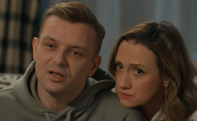 Barwy szczęścia odc. 3384. Hubert (Marek Molak), Asia (Anna Gzyra)