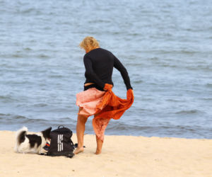 Na plaży już jesień