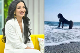 Justyna Steczkowska wygina się jak kotka. Znany raper nie mógł oderwać od niej wzroku