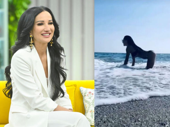 Justyna Steczkowska wygina się jak kotka. Znany raper nie mógł oderwać od niej wzroku