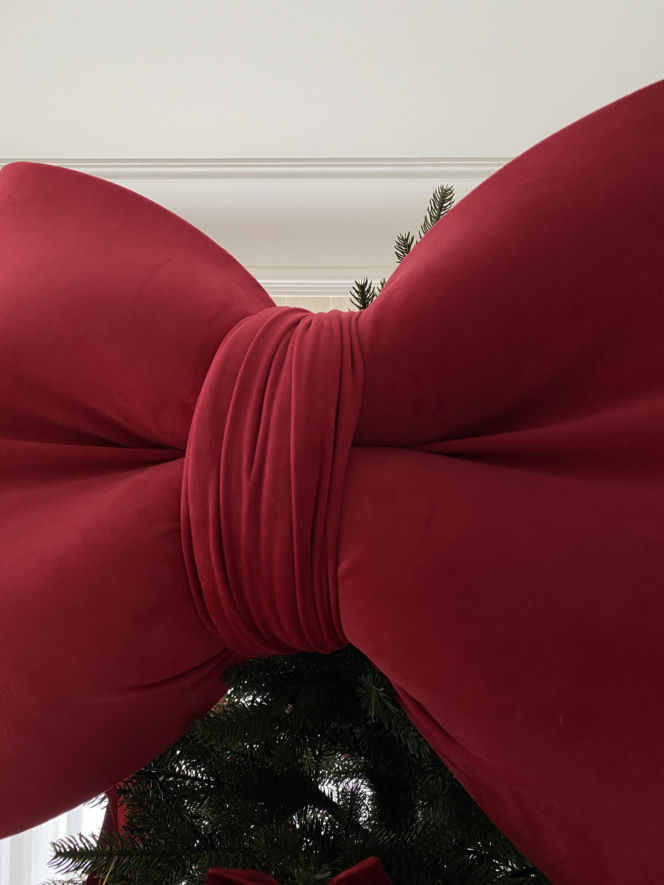 Zamiast gwiazdy na choince - kokarda XXL!