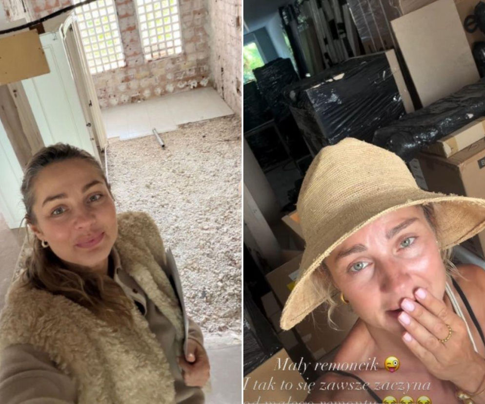 Małgorzata Socha w hiszpańskim domu w trakcie remontu. O postępach prac aktorki przeczytasz na SE.