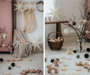 Święta w stylu boho: choinka w stylu boho