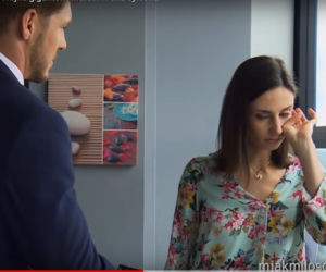 M jak miłość: Marcin (Mikołaj Roznerski), Weronika (Kaja Walden)