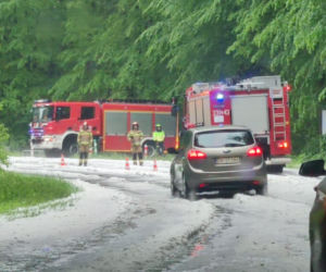 Intensywne opady gradu w Koszalinie