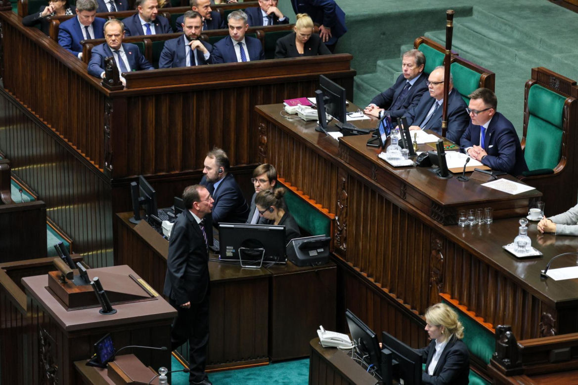 Mariusz Kamiński i Maciej Wąsik pojawili się w Sejmie